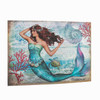 Swimming Mermaid Photo Canvas Wall Art