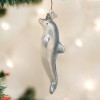 Old World Christmas Playful Dolphin Glass Tree Ornament