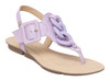 Bottero Couro Chain Link T-Strap Thong Sandal
