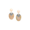 Nature Bijoux Altai Pink Pearl Top Shell Earrings