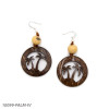 Tagua Salinas Palm Tree Earrings