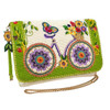 Mary Frances Enjoy The Ride Bicycle Crossbody Clutch Bag