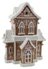 December Diamonds Beach Sand Victorian Gingerbread LED Lighted House