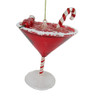 December Diamonds Red Peppermint Martini Christmas Tree Ornament