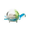 Glass Turtle Figurine Filled With Real Beach Sand and Sea Shells