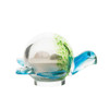 Glass Turtle Figurine Filled With Real Beach Sand and Sea Shells