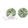 On Beach Time Flamingo Coaster Set