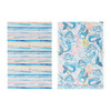 Mermaid And Waves Flour Sack Kitchen Towel Set of 2