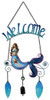 Sunset Vista Mermaid Welcome Dangle Chimes Door Sign