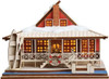 Old World Christmas Lake House Ginger Beach Cottage Tree Ornament