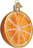 Old World Christmas Orange Fruit Glass Tree Ornament