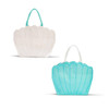 Two's Company Sea Shell Shaped Beaded Large Tote Bag
