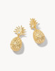 Spartina 449 Sweet Pineapple Gold Dangle With Opal Earrings