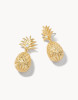 Spartina 449 Sweet Pineapple Gold Dangle With Opal Earrings