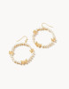 Spartina 449 Ann Pearl Hoops With Monarch Butterfly Earrings  