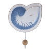 Large Blue Sea Snail Shell Wall Hook