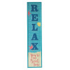 Relax Beach Time Large Metal Wall Sign