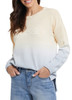 Tribal Beach Word Ombre Yellow Blue Sweater