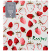 Strawberry Fields Pocket Recipe Card Holder Book
