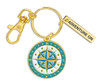Cape Shore Adventure Compass Key Chain Clip Ring
