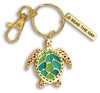 Cape Shore Seas The Day Turtle Key Chain Clip Ring