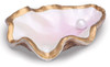 Shaped Oyster Shell With Pearl Trinket Dish