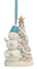 Cape Shore Beach Sand Snowman Beachy Christmas Tree Ornament