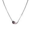 NAU-T Girl Eagle Golf Club and Ball Silver Necklace