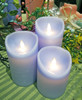 Fantastic Craft Set of 3 Flameless Flickering Wick Pillar Candle