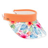 Sun N Sand Orange Trimmed Tropical Foilage Sun Visor  