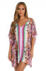 Sunshine 79 Flora Festival V-Neck Caftan Swim Cover-Up