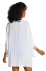 La Blanca Illusion White Covers Short Kimono Swimsuit Cover Up 