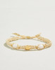 Spartina 449 Natural Straw and Pearl Slide Bracelet