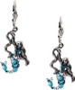 Anne Koplik Roxy Turquoise Crystal Mermaid Silver Earrings