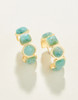 Spartina 449 Maera Amazonite Gold Hoop Earrings