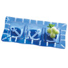 Mud Pie Blue Glass 3 Section Anchor Serving Dish