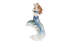 Ocean World Mermaid Sitting On A Dolphin Figurine