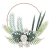 Ganz Metal Tropical Leaf Ring Wreath Wall Decor