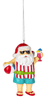Ganz Beach Santa With A Cocktail Ornament  