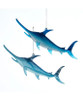Kurt Adler Blue Glittered Swordfish Ornament