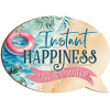 Instant Happiness Beach Refrigerator Magnet