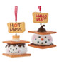 Kurt Adler S'mores Snowman Ornament Set of 2