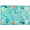 Homefries Aqua Ocean Bubbles Ultra Thin Accent Rug