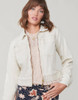 Spartina 449 Blake Cream Sand Denim Fringe Jacket