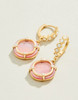 Spartina 449 Orla Pink Mother Of Pearl Round Drop Earrings