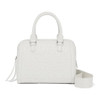 Brighton Deeply In Love Ivory Optic White Leather Crossbody Satchel Purse