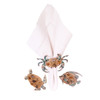 Key Biscayne Turtle Crab Fish Napkin Ring Set of 3
