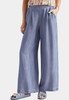 Tribal Flowy Pull On Wide Leg Pant with Pockets