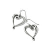 Brighton Whimsical Heart Silver Dangle Earrings