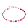 Coeur De Lion Iconic Viva Magenta Pink GeoCUBE® Crystal Necklace